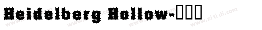 Heidelberg Hollow字体转换